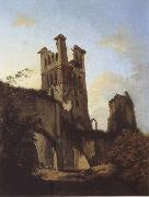 unknow artist Ruins of Llanthony Abbey Spain oil painting artist